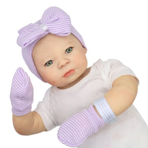 Open image in slideshow, Newborn Hospital Hat, Mittens &amp; Bands
